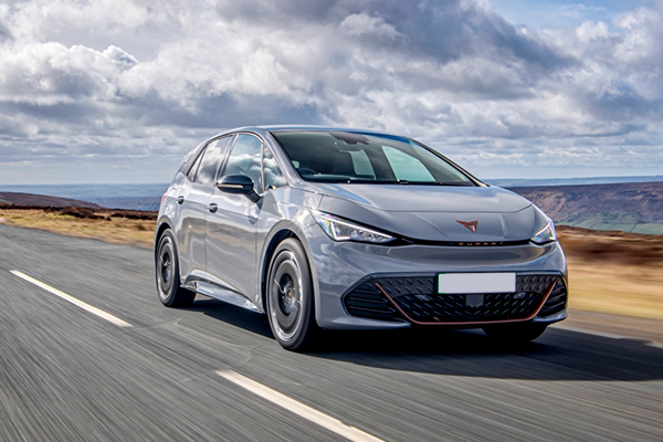 White Electric Vehicle