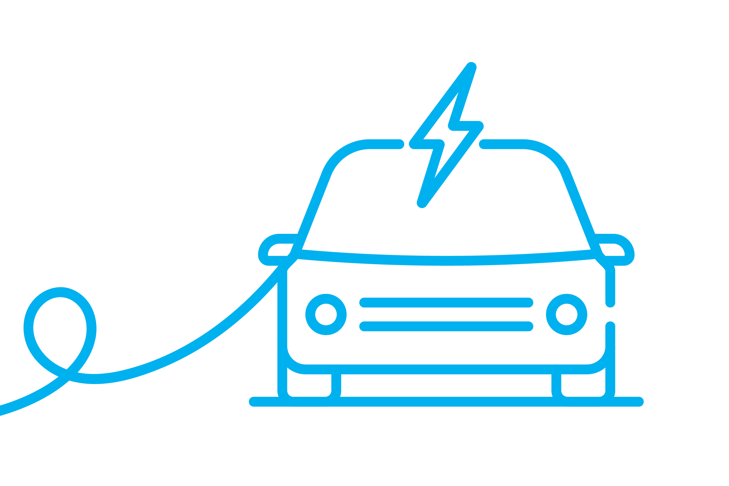 EV Car with Lightning Bolt Safety Data