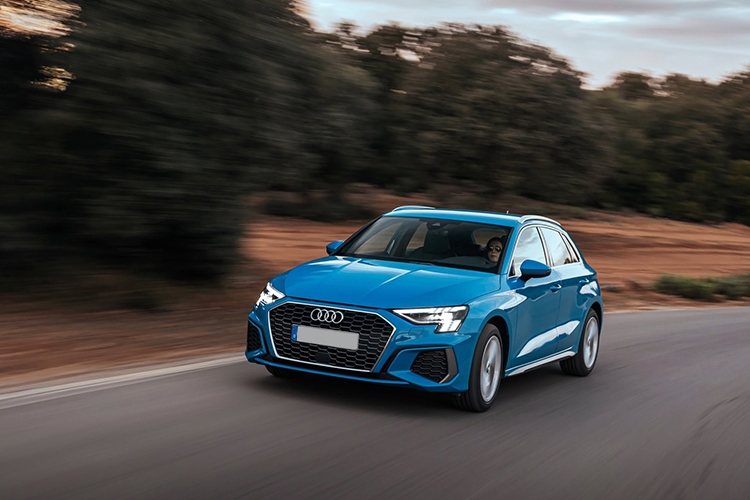 audi a3 sportback running shot